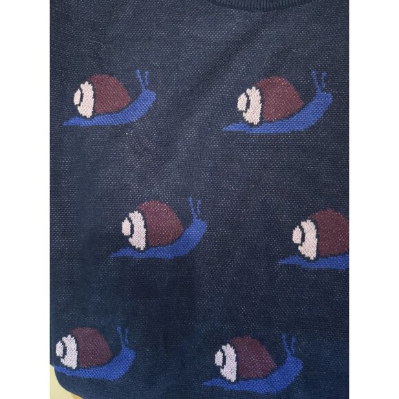 Terez Sweater with Escargot Blue Women's Size Medium NEW $325 [jb] - Picture 6 of 10